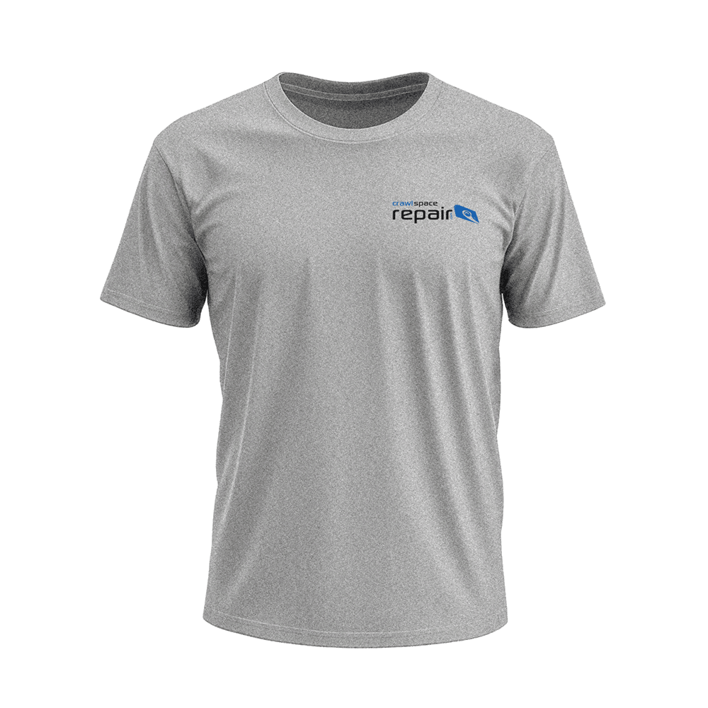 Front of Crawl Space Repair T-Shirt