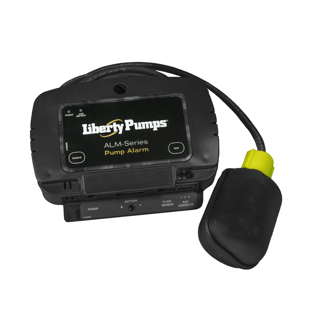 View of Sump Pump High Water Alarm with float